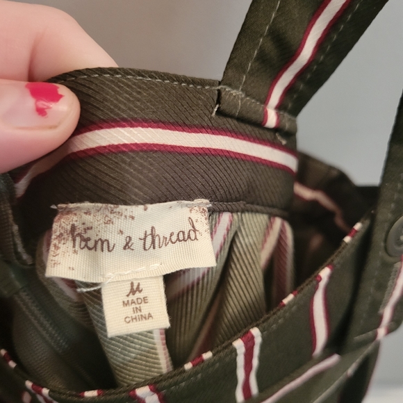 Poem and thread Overall dress Striped green - Picture 3 of 7